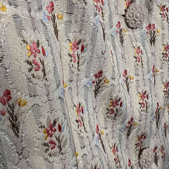 VTG Sag Harbor Petite Cottagecore Floral Print Blazer Jacket Size 10 Grandma - Picture 3 of 13